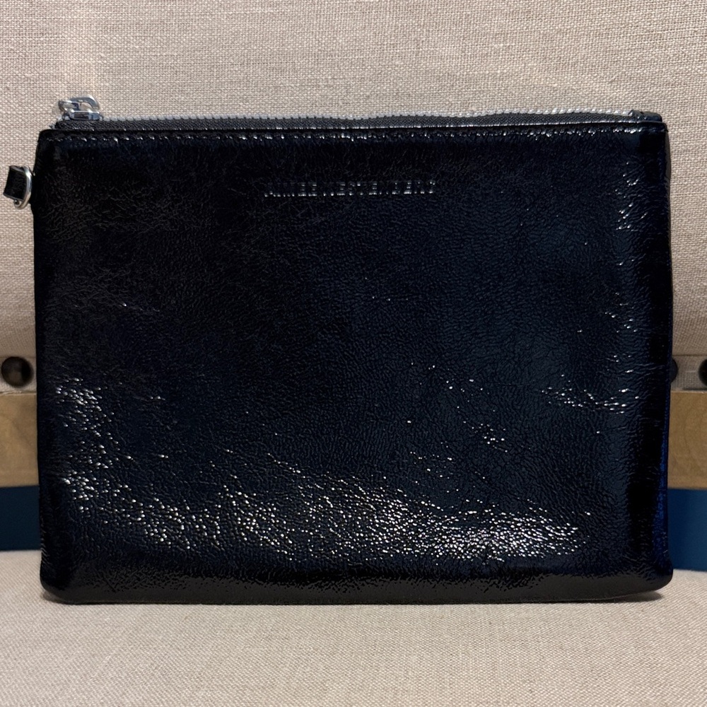 Aimee Kestenberg Glossy Black Clutch/Wristlet